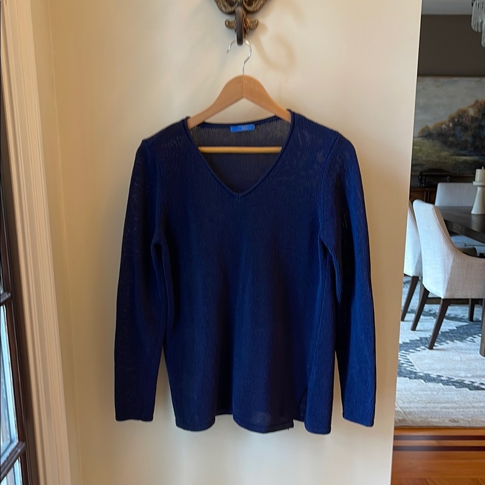 Blue V-Neck Sweater from J McLaughlin